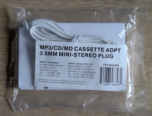 Belkin mp3 cassette - mp3/cd/md,
