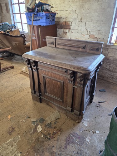 Dark solid oak - dark, chest