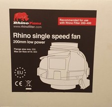 Rhino Extraction Fan 200mm Single Speed Brand New