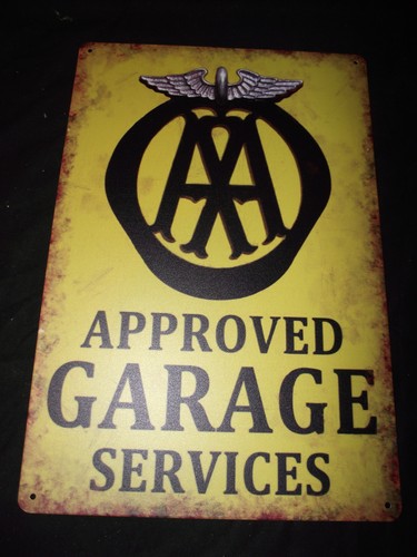 Garage metal tin sign plaque - garage,