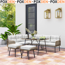 6 Piece Rattan Garden