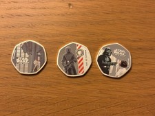 Star Wars 50p Shaped Silver