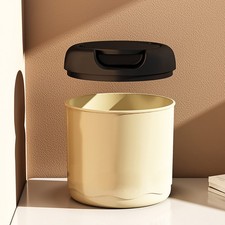 Desktop Trash Can Cream Style