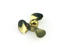 RC Boat Propeller, Model Boat Brass 3 blade M4 Boat Propellers