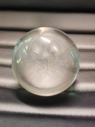 80mm clear glass gazing ball - 80mm,