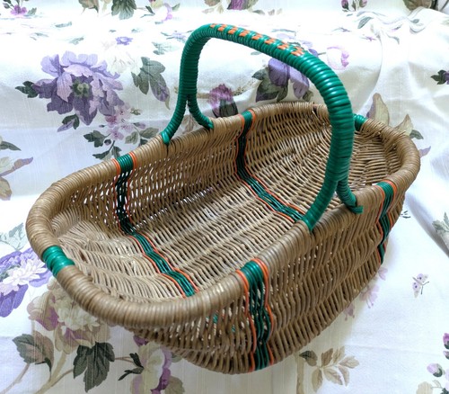 Vintage 1950s woven willow - 1950s,