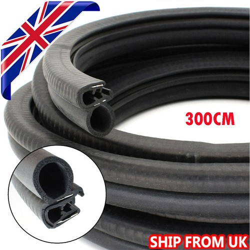 Black rubber channel - u,