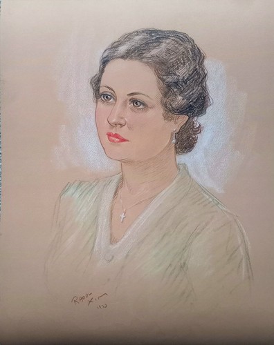Pastel portait raoul xim 1933 - raoul,