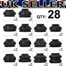 28Pcs Universal Car Multipack Ball Joint Boot Dust Cover Track Tie Rods Ends Kit