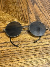 Vtg Antique 1930s Willson Round Wire Rimmed Sunglasses 