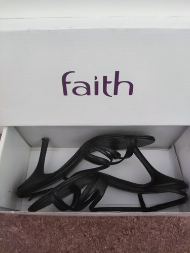 Faith black leather - leather, strappy