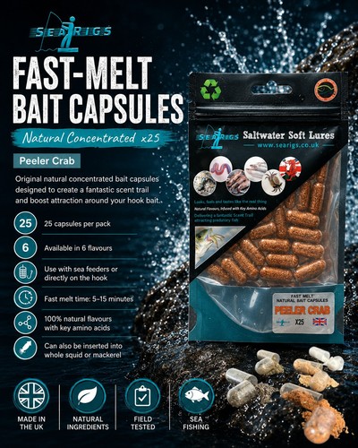 Sea fishing bait capsules - bait,