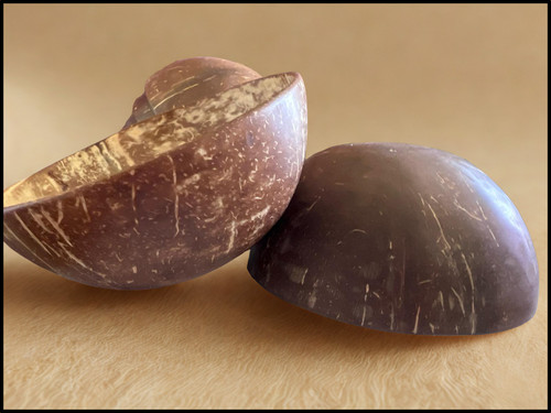 Natural handmade coconut shell