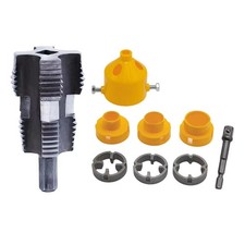 9pcs/Set PVC Pipe Threader Kit Pipe Threader Pipe Round Die 4/6 Points PPR6300