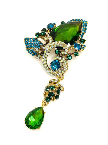 Extra long green crystal - extra,