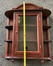Vintage Curio / Miniatures Display Cabinet