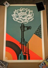 Obey( Shepherd Fairy) AR-15 Lily Not Banksy,Eine ,D*Face