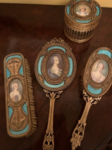 Antique french ormolu enamel - antique, &