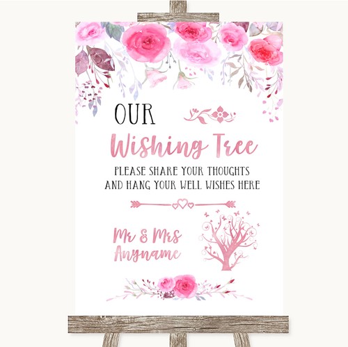Pink watercolour floral - pink,