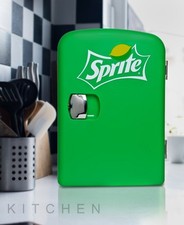 Coca Cola 4L Table Top Sprite Theme Mini Fridge Portable Electric Cooler Warmer