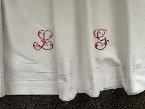Antique vintage french linen - antique,