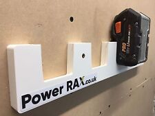 Power Rax tool holder AEG 18v Battery Rack 2-6 slots, racking storage batteries