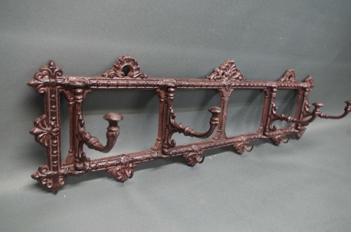 Rustic metal coat rack - coat,