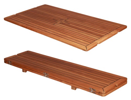 Boat folding teak table - boat, top