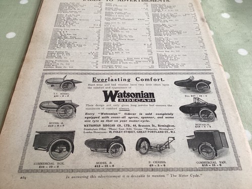 Watsonian whitley sidecars - watsonian,