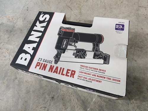 New pneumatic pin nailer - new,