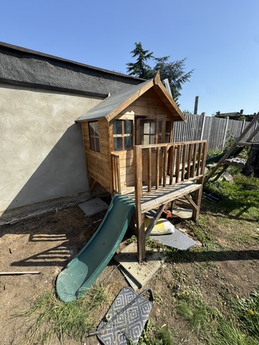 Wooden children playhouse - children,