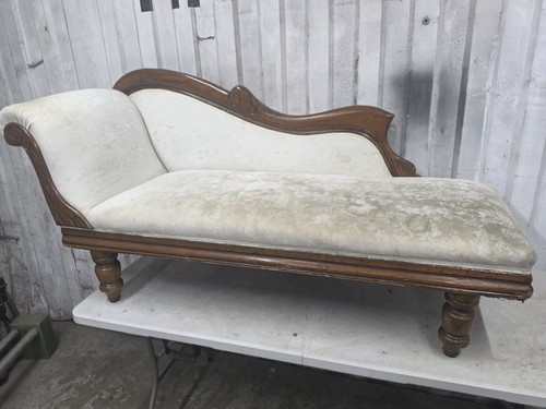 Vintage wooden chaise longue - chaise,
