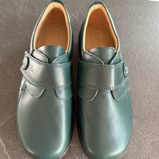 Hotter Sugar Deep Teal Leather Women’s Comfort Shoes Extra Wide Fit EEE UK 7