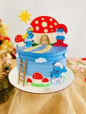 Smurfs Cake Topper Set