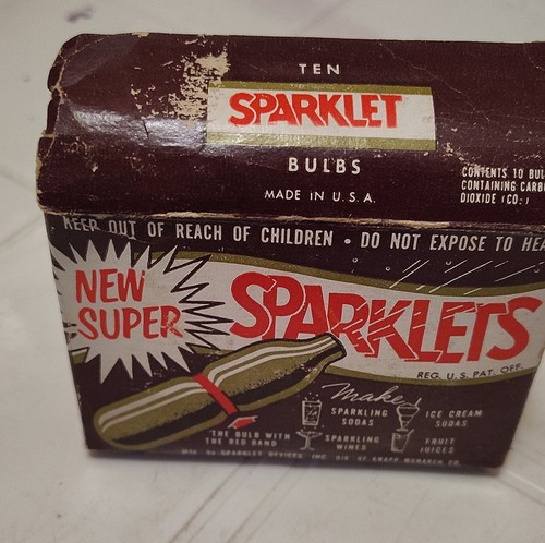 Sparklet vintage seltzer bulbs - sparklet,