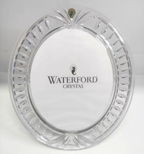 Waterford Crystal Oval Picture Frame Overture 13.5" X 11.5" Holds 8" x 10" Photo