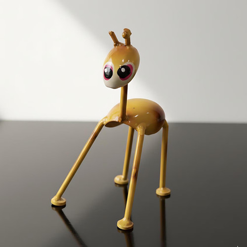 Metal mini glossy giraffe - mini,