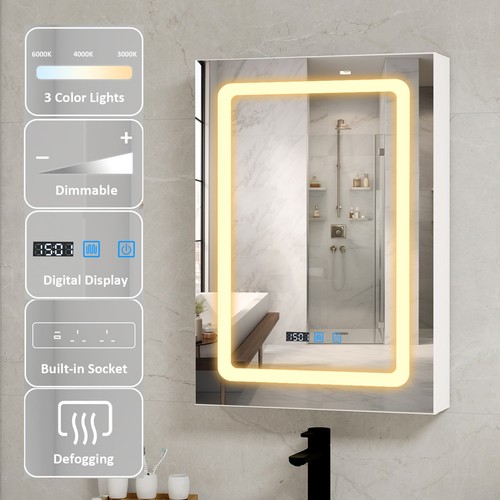 Led bathroom mirror - mirror, cabinet