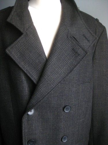 Mens wool coat trench - coat,