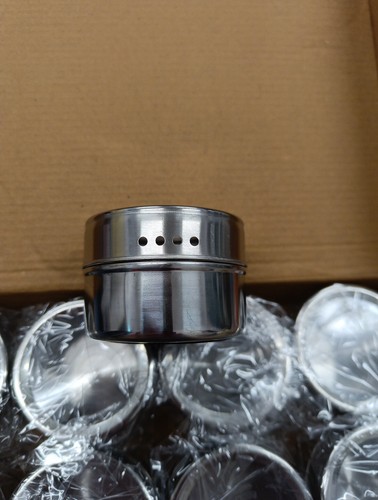 12x stainless steel spice - 12x, jars