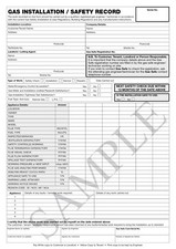 Gas Safety Landlord Homeowner Certificate Pads - 3 part (50 sets per pad)