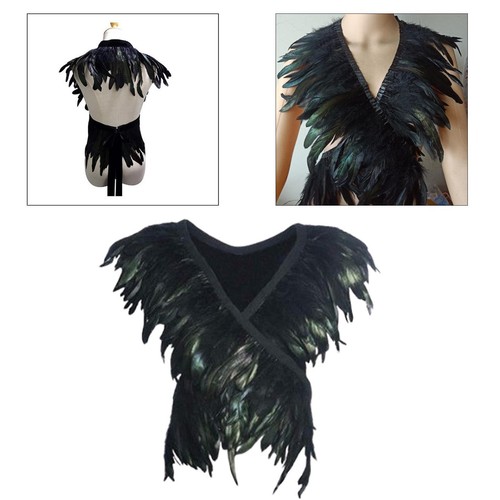 Artificial feather shawl - feather,