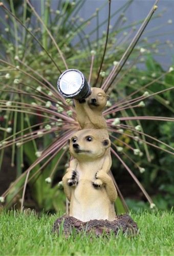 Garden solar ornament - solar, meerkat