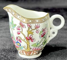 Coalport “ Indian Tree” Antique Bone China Small Cream Jug - 2.7” Tall -