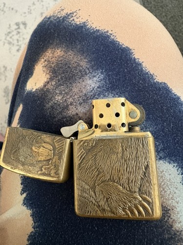 Vtg rare 1995 brass - 1995, zippo