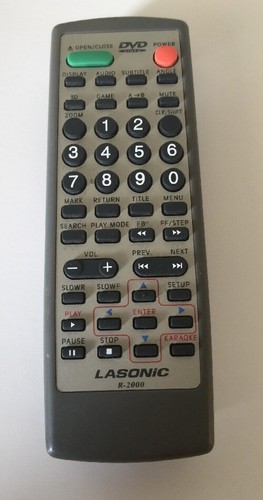 Lasonic 2000 remote control - lasonic, r-2000