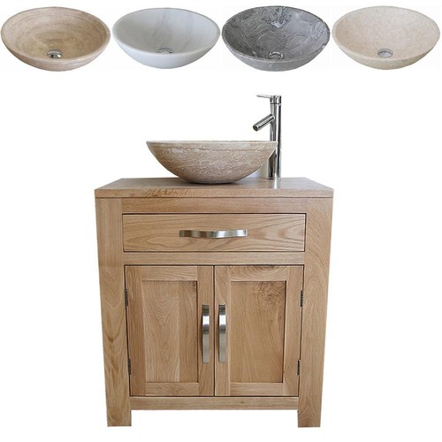 Bathroom vanity unit - bathroom, oak