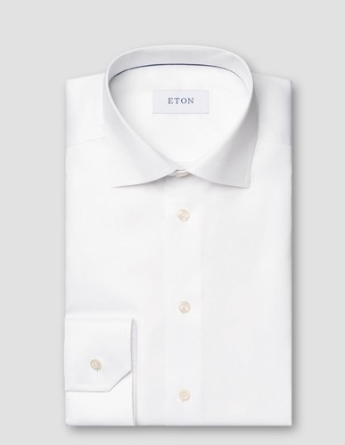 Eton white signature twill - white,