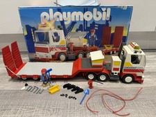 Playmobil 3935 Construction Flatbed Truck/Lorry, Mini Figure & Accessories Boxed