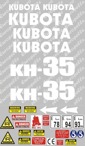 Decal sticker set - sticker, kh35